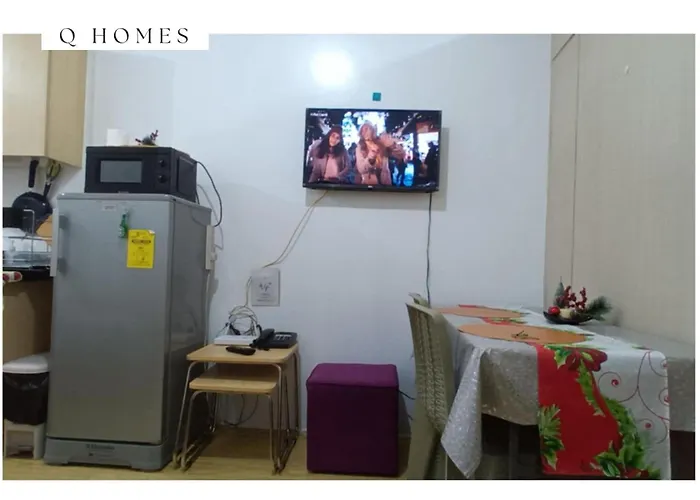 Cozy 1-br Unit In Grass Residences Qc Apartamento